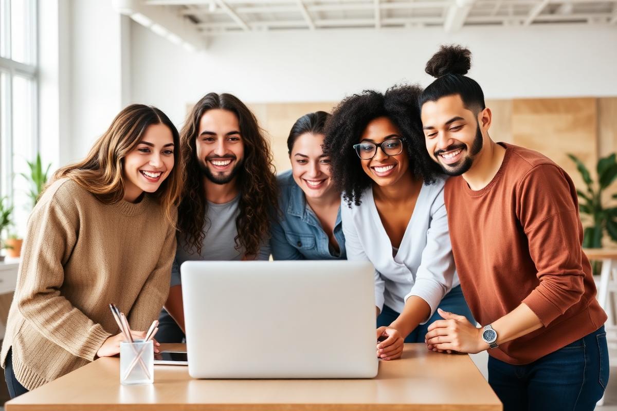 Aurive Media team collaborating on a campaign